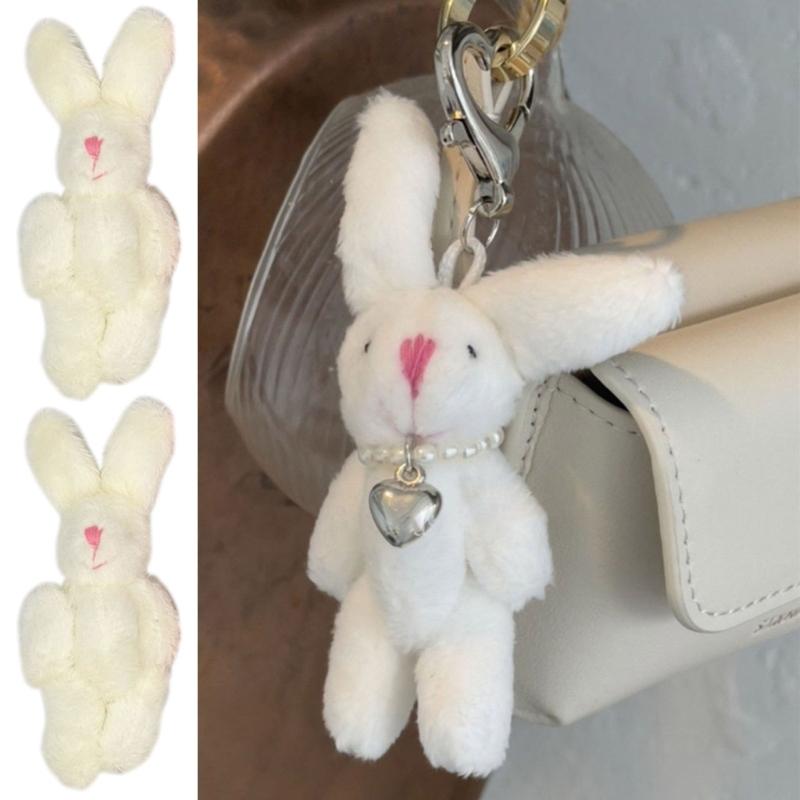 5Pcs Mini Soft Plush Bunny Joint Rabbit Doll Decoration for House Plush Mini Toy Stuffed Bunny Doll Bunny Figure Toy