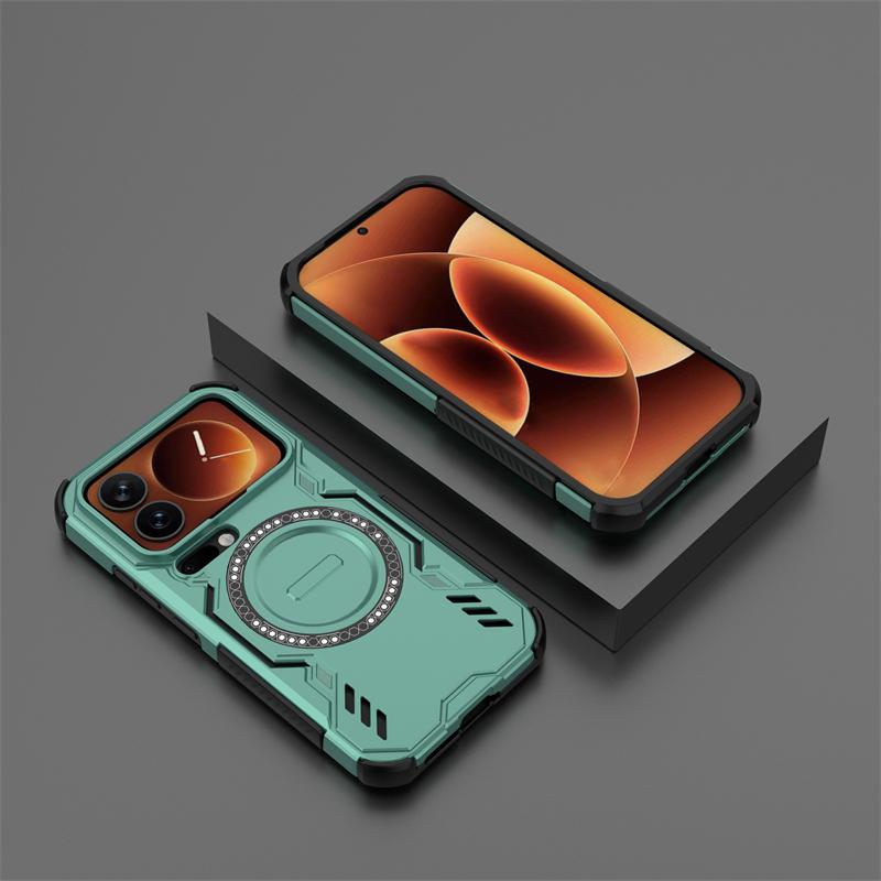 For Xiaomi 17 Pro Case Xiaomi 17 Pro Max Anti-knock Armor Magnetic Adsorption Wireless Charge Back Cover For Xiaomi 17 Pro Case