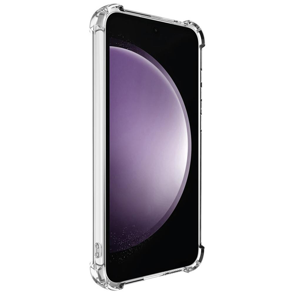 IMAK UX-4 Serie für Samsung Galaxy S23 FE Hülle Gerader Rahmen Vier Ecken Stoßfest Transparentes TPU Cover