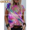Women's Fashion Casual Short Sleeve O-Neck Blouses & Shirts