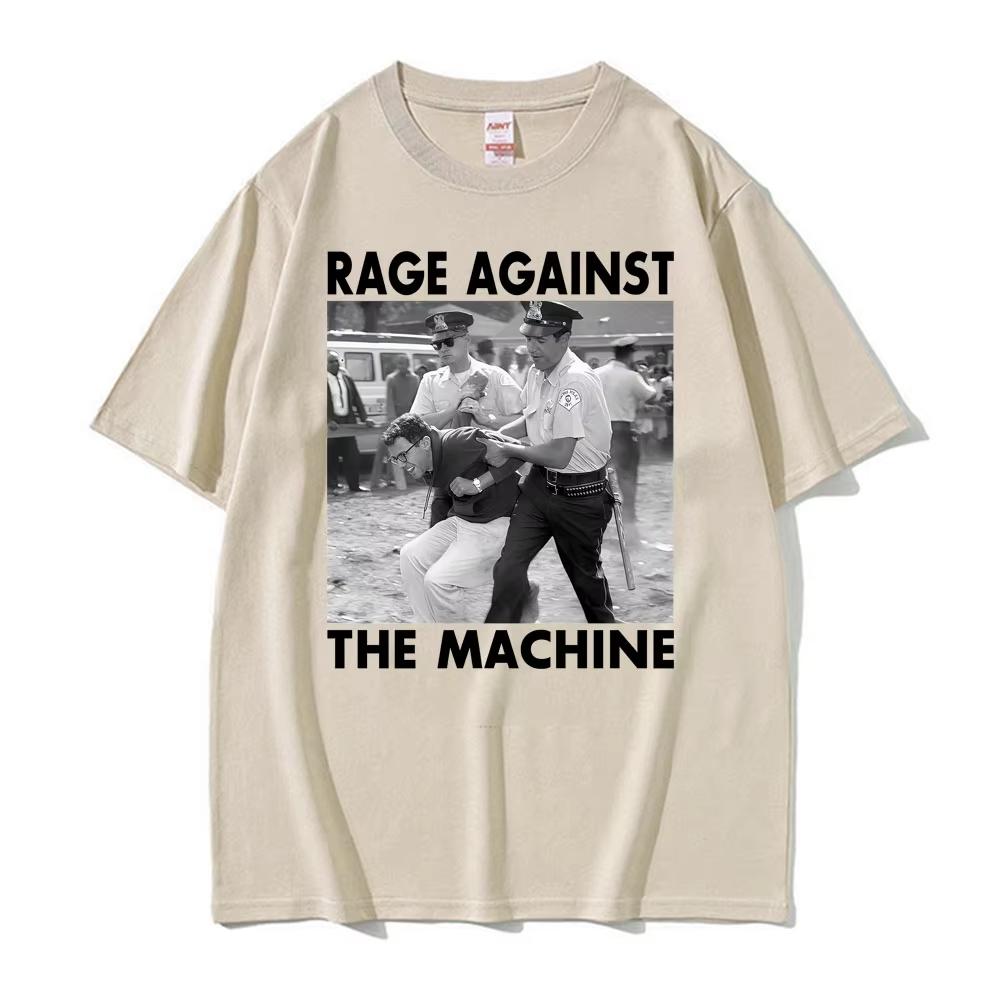 Bernie Sanders Funny Meme Tshirts Rage Against The Machine Graphics T Shirt Men Women Vintage High Street Short Sleeve Top