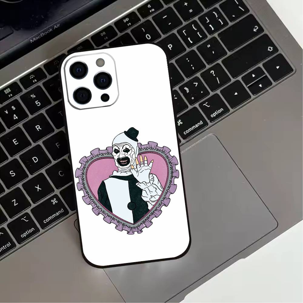 

Art the Clown horror T-Terrifi Phone Case For iPhone 17,16,15,14,13,12,11 Plus,Pro Max,XS,Soft Silicone Black Cover iPhone13PRO