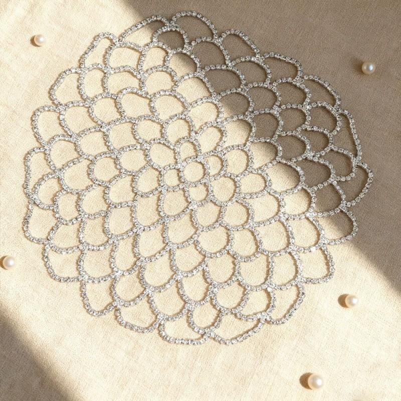 Elegant Rhinestone Mesh Hair Accessory Women Vintage Tassel Veil Headpiece Party Wedding Bridal Headband