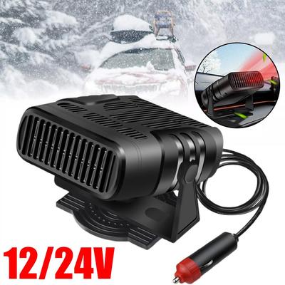 Ventola 2 IN 1 Raffreddamento e Riscaldamento Auto 12V 120W 24V 200W Auto Antiappannamento Sbrinatore Essiccatore Demister Riscaldamento Elettrico Defog E5K9