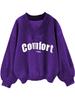  Arrival Women's Pullover Sweatshirt V-Neck Korean Fashion Loose Fit Casual Crew Neck Multi-Color Tops
