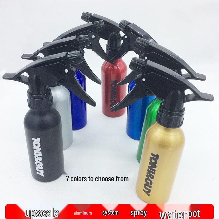 Aluminum Spray Bottle for Hairdressing, 200ml - Adjustable Watering Can for Hair Salons and Barbershops