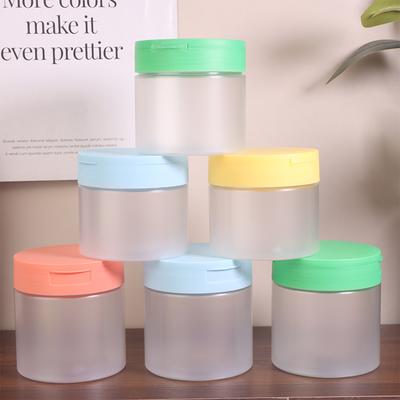 Reise Tragbarer Kosmetikbehälter 1 Stück 250/300/350ml Make-up-Entferner Baumwollcremebehälter mit Deckel für Körperlotion Peeling