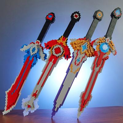 Zwaard Bouwsteen Speelgoed Model Cosplay Simulatie Zwaard Geassembleerd Speelgoed Ninja Mes Wapen Stenen Speelgoed Creatief Cadeau Voor Kinderen