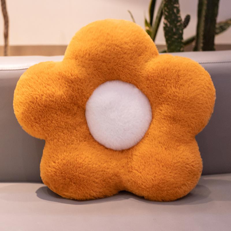 New Ins Plush Flower Cushion Home Sofa Cushion Soft Daisy Office Seat Cushion