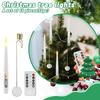 Flashing Short LED Taper Candles With12 Crystal Ball Hooks, Battery-operated Timer,  Plastic Window, Flameless, Illuminated