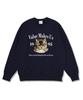 Wibelibellyu Value Make Oversized Double-Sided Sweatshirt Navy