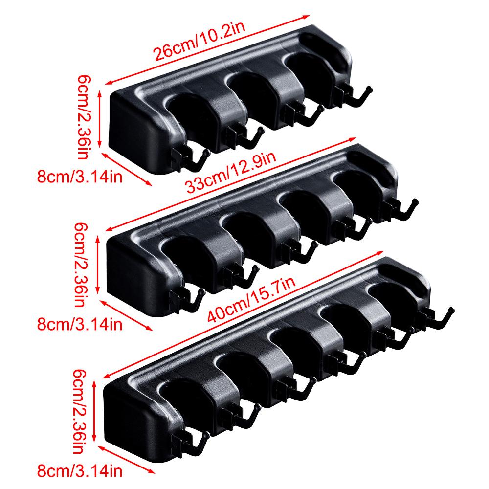 1PC Toilet Mop Holder For Storing Mops, Scrub Brushes And Brooms. Made Of Plastic. Suitable For Hanging Mop Racks.