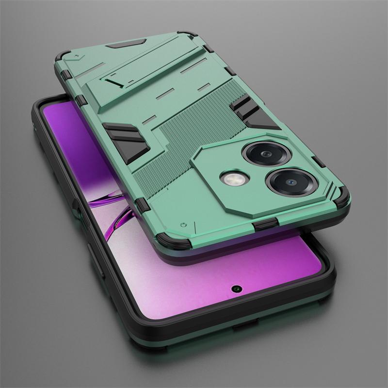 Punkowy uchwyt Etui na telefon dla Oppo A3x 5G India Celulares Shell Bumper Wstrząsoodporny Twardy Dla Oppo A3x 5G Funda Para Tylna Pokrywa