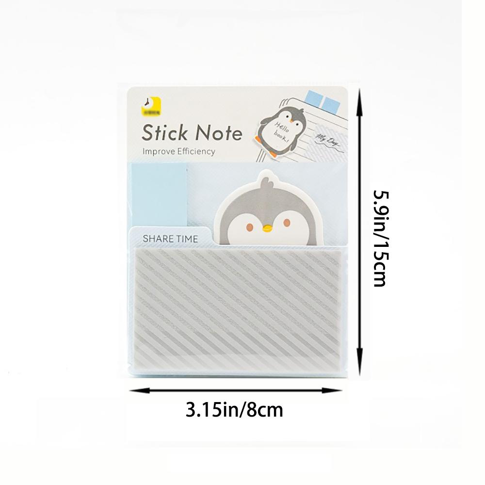 60 sheets cute cartoon combination sticky notes on Instagram, small notebook for students to use for message tags and memos