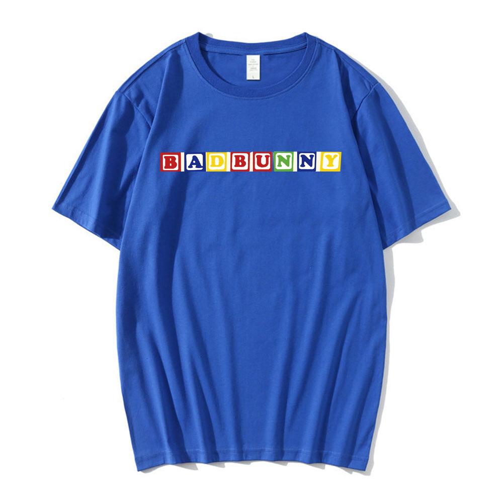 Bad Bunny Same Paragraph Graphics T Shirt Unisex Hip Hop Rapper Music Album Print Short Sleeve T-shirts Oversized Men Streetwear