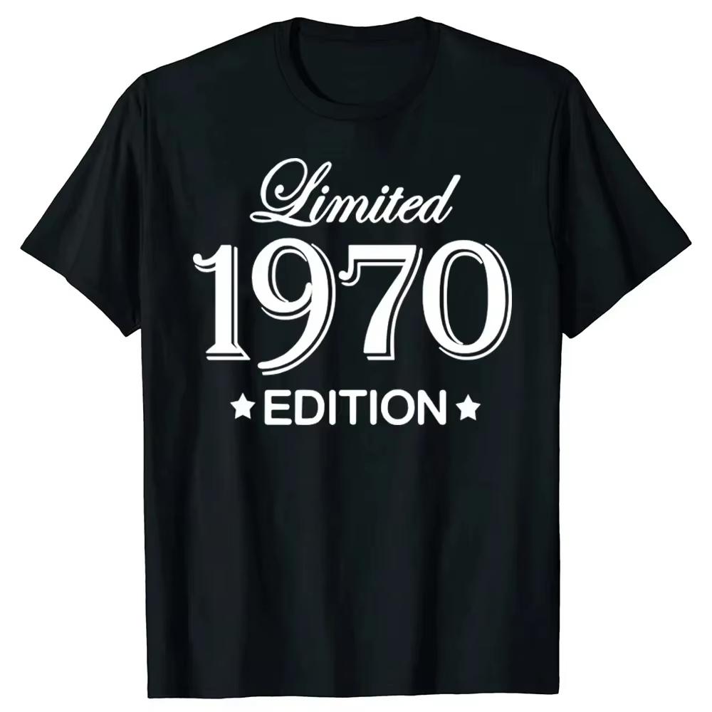 54th Birthday 1970 Born T-shirt Vintage Washed Oversized Streetwear Retro Summer Cotton Casual Short Sleeve Graphic Gift Tee
