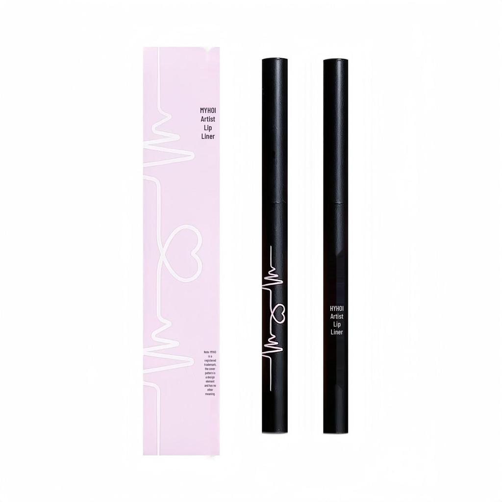 MYHO Lip Liner & Brush: One-Piece for Defined, Full Lips - Perfect for Students