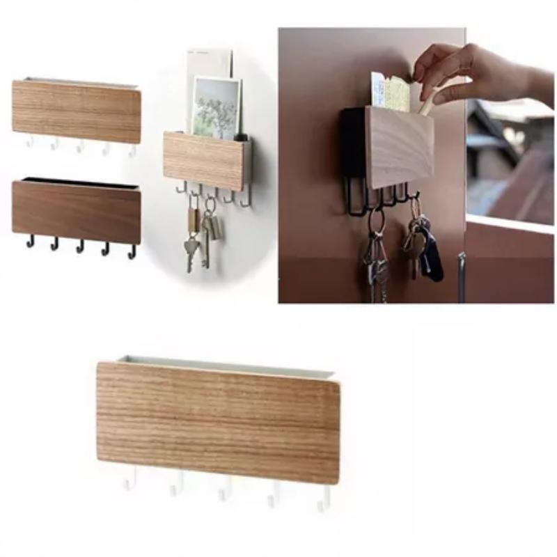 Wall Hanging Key Hanger Holder Wall Organizer Rectangle Key Rack Hooks Coat Hooks Home Decoration Coat Hanger
