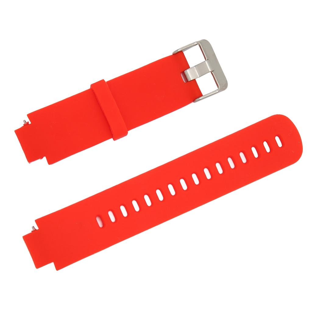 Smartwatch Replacement Band Silicone Watch Wrist Strap Single Color for Amazfit Verge 3Red