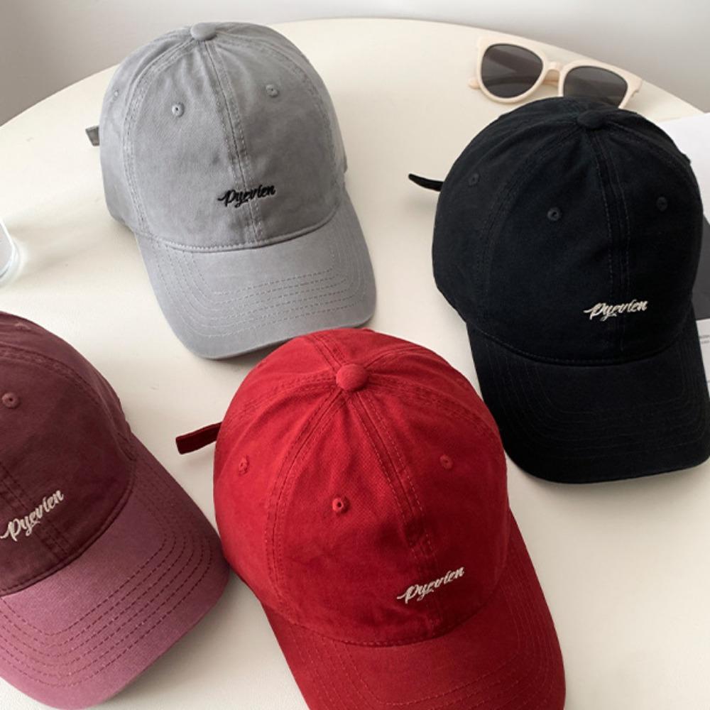 Korean Style Baseball Cap Hip-hop Cotton Hat Apparel Accessories Embroidered Letter Cap  Streetwear