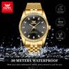 OPK 6027 Watches For Men Stainless Steel Quartz Watch Zircon Scale Wristwatch Waterproof Luminous Automatic Watch Reloj Hombre