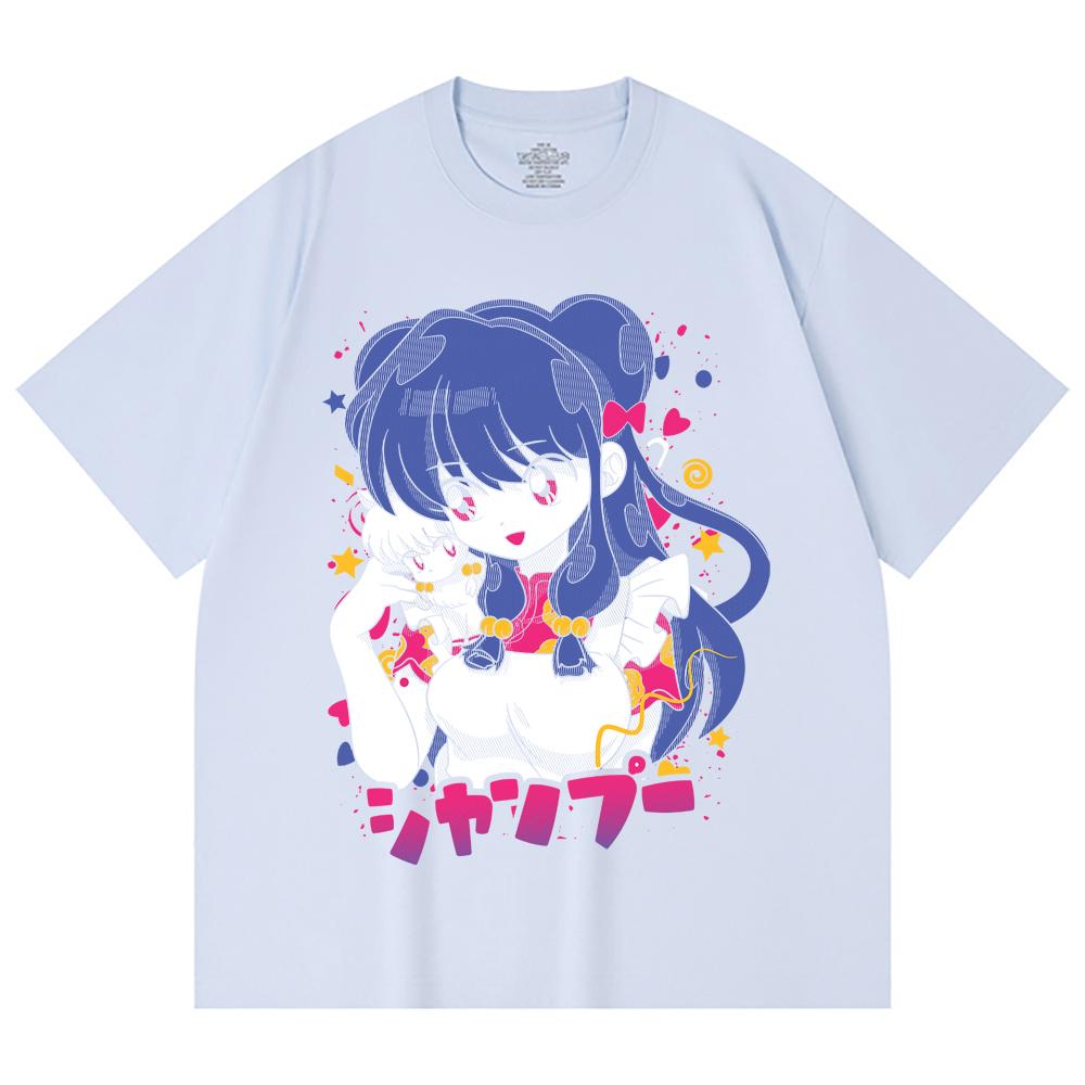 230 Gsm 100% Cotton Ranma 12 V3 Shampoo Print Unisex Heavy Cotton T Shirt