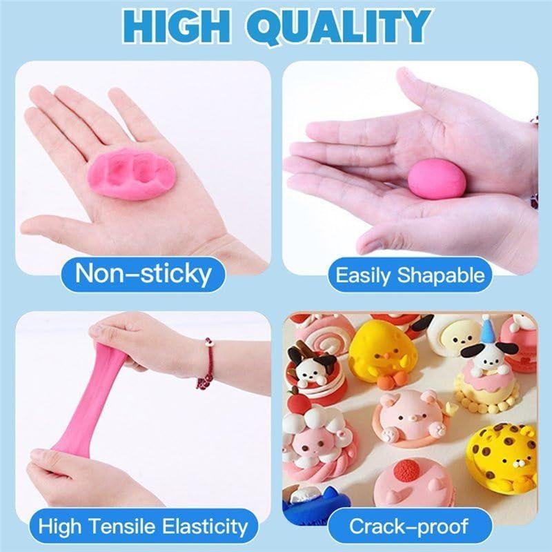 ABIY Ultra Light Magic Modeling Clay In 36 Colors, Air Dry DIY Clay With Tools For Kids, Children, Crafts, Art