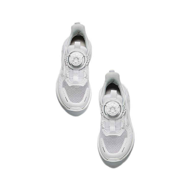 Anta Kids Fabric Comfortable Non-Slip Wear-Resistant Breathable Support Low-Top Running Shoes Kids sneaker White 332439903S-1