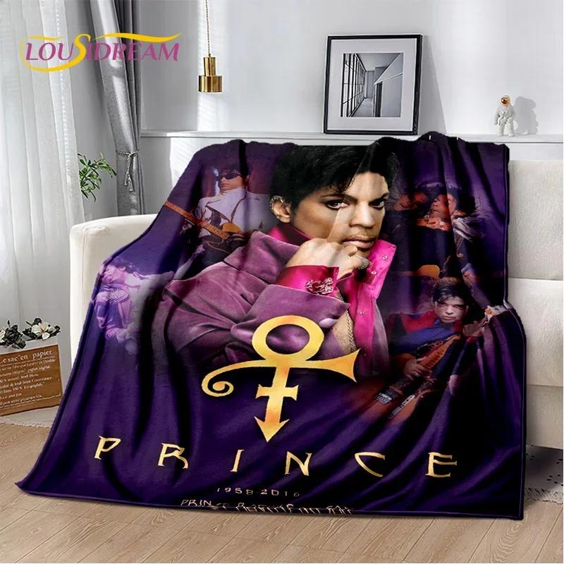 Prince Rogers Nelson Artist Purple Rain Blanket,Soft Throw Blanket for Home Bedroom Bed Sofa Picnic Travel Office Cover Blanket
