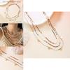Böhmischer Stil Perlenkette mit handgefertigtem mehrlagigem Choker für Frauen