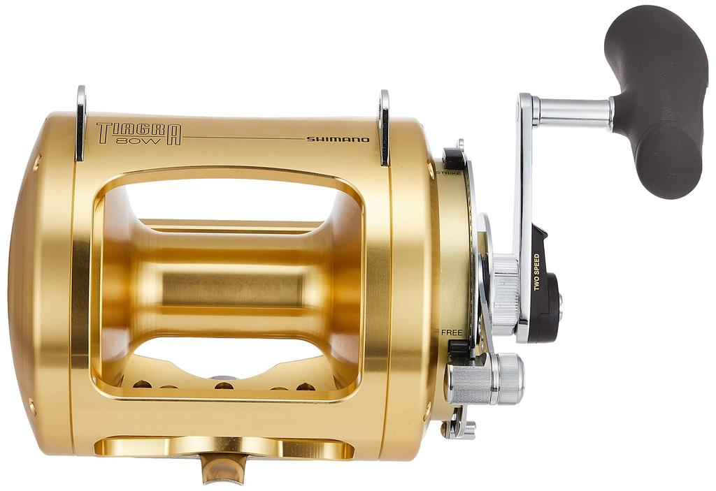 SHIMANO Bait Reel Double Shaft Tiagra 80WA Capole Hiramasa Tuna Trolling (right) Boat/Hand-rolling