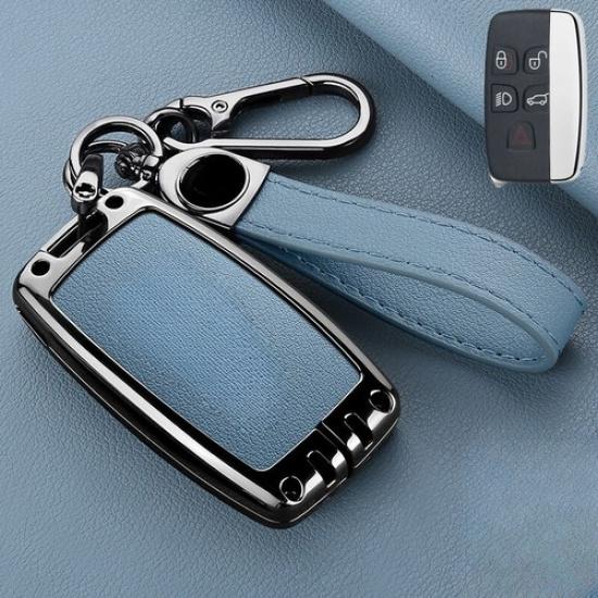 Zinc Alloy Leather Car Key Fob Case Cover For Land Rover Range Rover Sport LR2