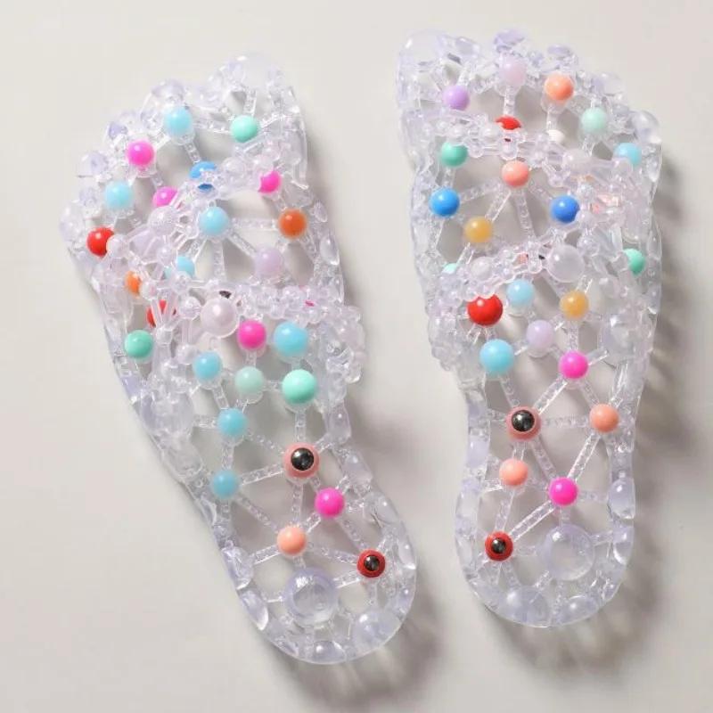 Slippers Women Health Foot Therapy Anti-slip Summer Shoes Sandals Bathroom Quick-drying Footwear Couples Home Health Sandalias