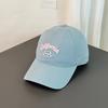 Fashion Hat Big Head Circle Letter Embroidery Soft Top Baseball Cap Califor American Men's and Women's Fashion Casual Face Duck Tongue