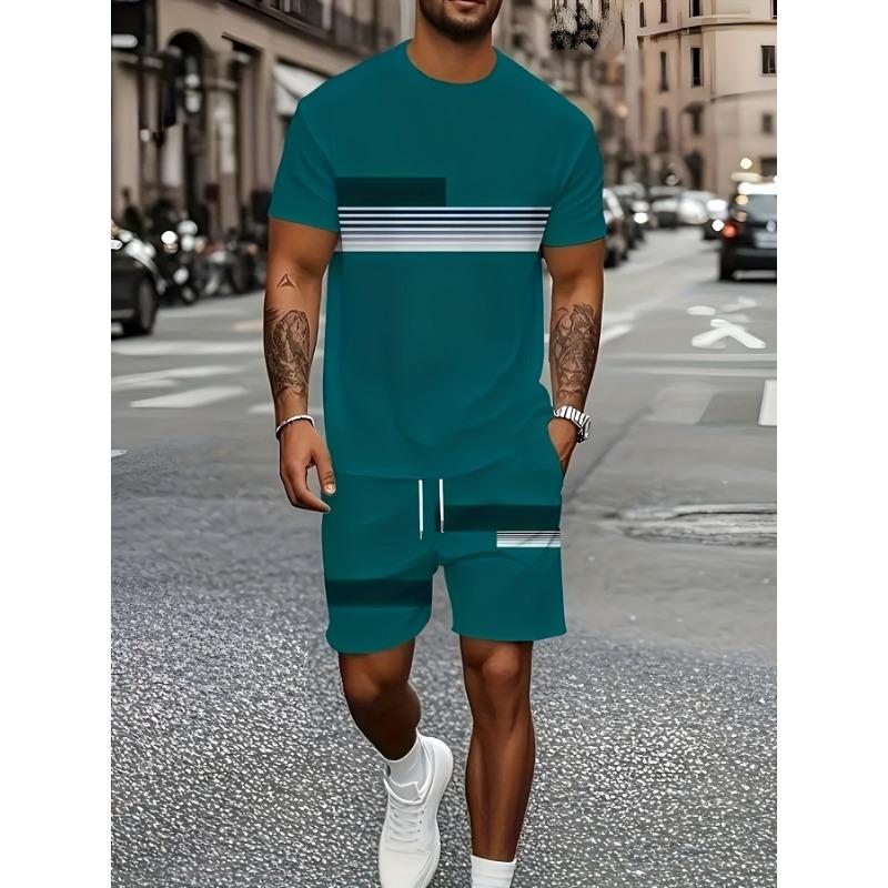 Sommer-Trend: Kurzarm-Set mit Rundhalsausschnitt, schnelltrocknend
