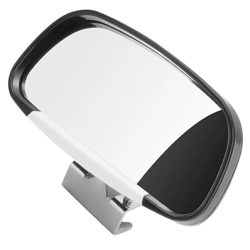 Ac29-Front View Universal Fit Blind Spot Mirror With Convex Lens-Adjustable 360° Mirror For Enhanced Visibility
