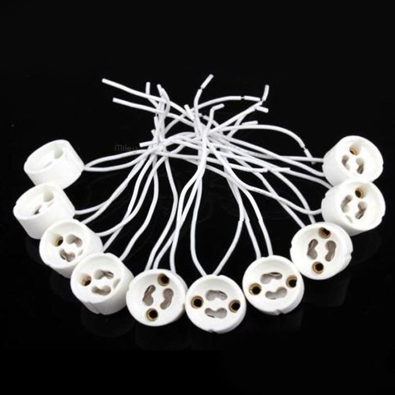 Zalati 10 Pack GU10 Lamp Holder Ceramic Light Parts Lamp - View #6