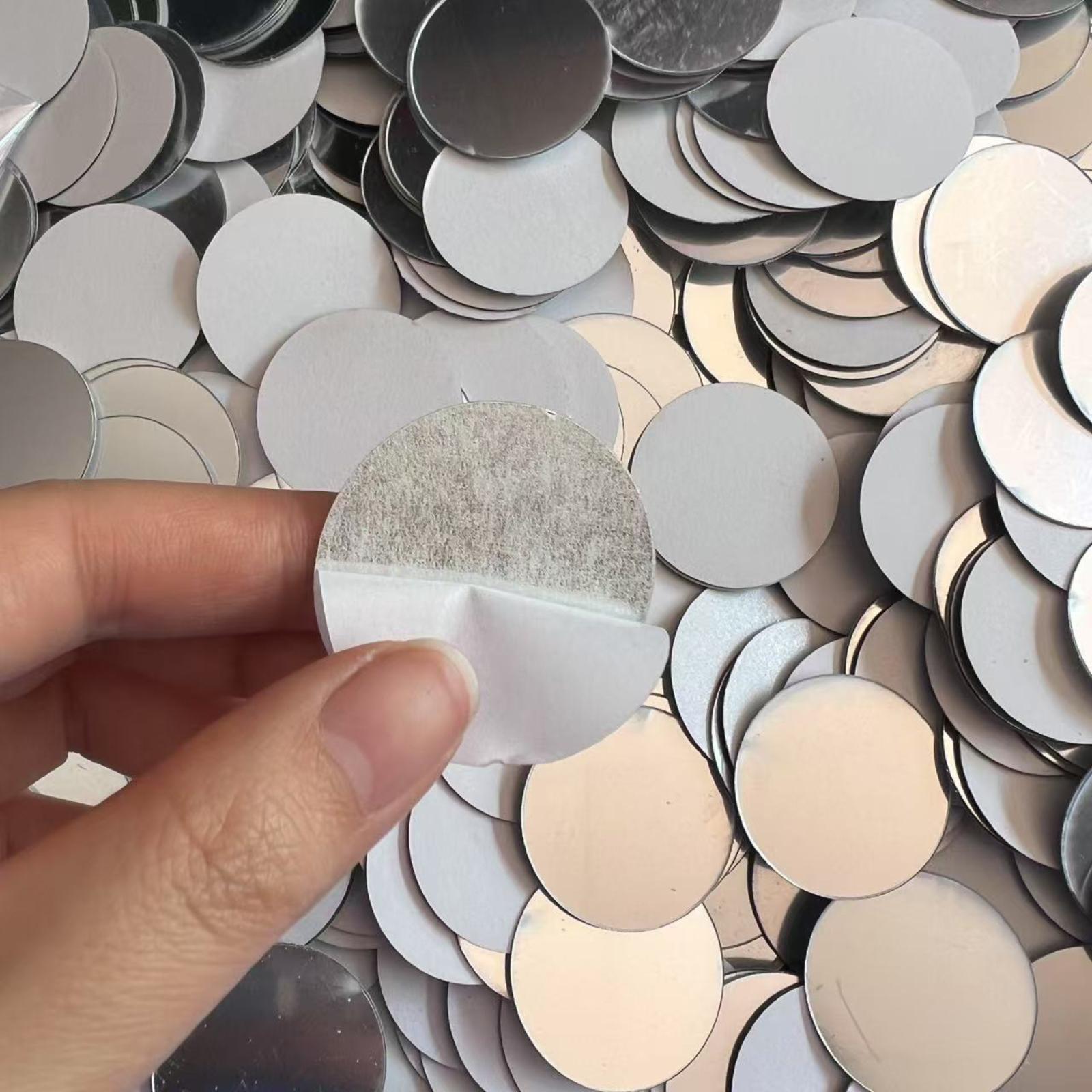 

Круглі дзеркальні наклейки DIY Акрилове дзеркало-коло Підходить для рукоділля Самоклеюча прикраса One Size