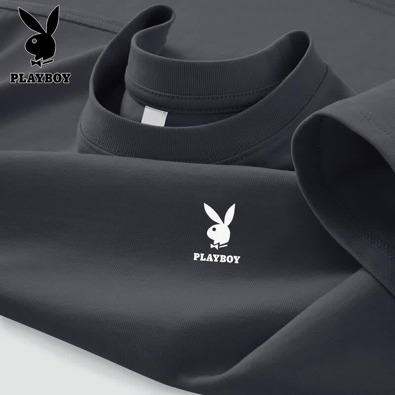 PLAYBOY Men's 2026 Loose Fit Cotton Short Sleeve T-Shirt