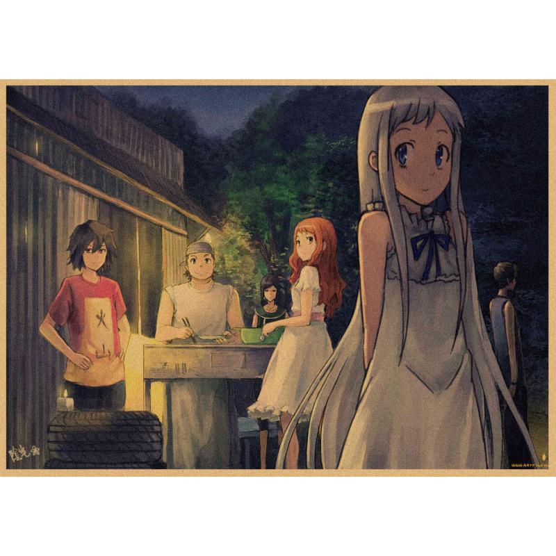 Anime Kraftpapier Poster: Die Blume, die wir an diesem Tag sahen - Kostenloser Versand
