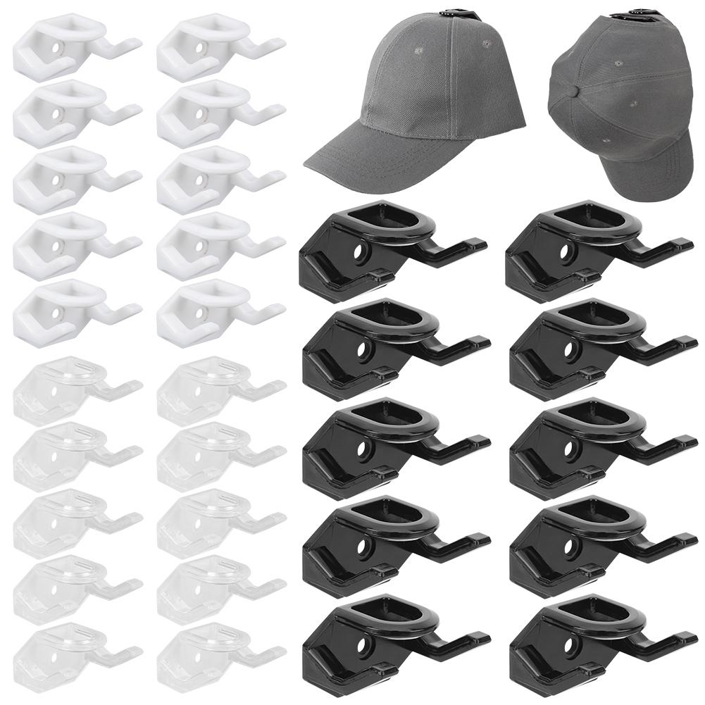 10Pcs Wall Mount Hat Organizer Multi-Purpose Baseball Hat Hangers Modern Caps Hanging Organizer for Home Hat Storage