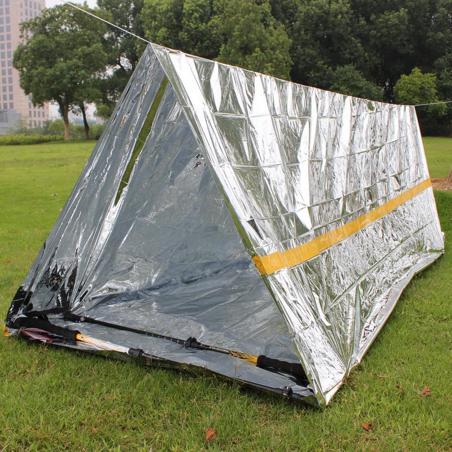 Emergency Outdoor Thermal Survival Tent and Blanket