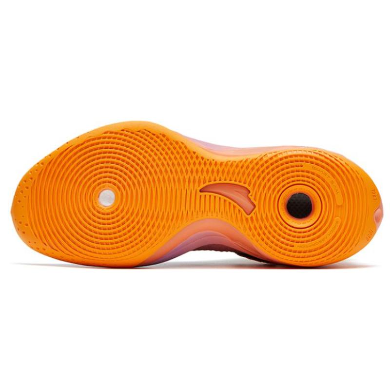 Anta KT8 Evening Glow Cushioning Anti-Slip And Wear-Resistant High-Top Performance Basketball Shoes Orange Purple Black Sneakers 112321101-6