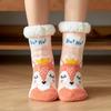 Women's Fleece Christmas Snow Socks - Cozy Floor Slippers for Maternity, Bare Leg Warmth