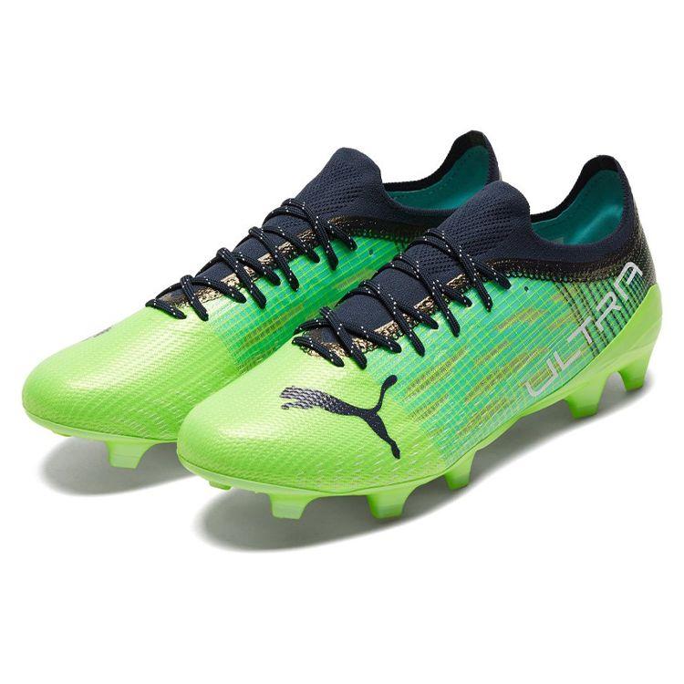 Puma Ultra 1.3 FG AG Green Glare Men Sneakers Elektro-Aqua Spellbound 106477-04