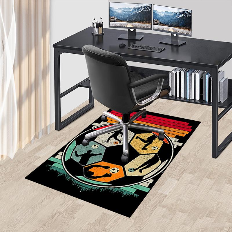 Soccer Chair Mat Office Carpet: Oversized Rug for Home Decor, Sofa Carpet, Desk Mat Perfect Gift for Office and Living Room