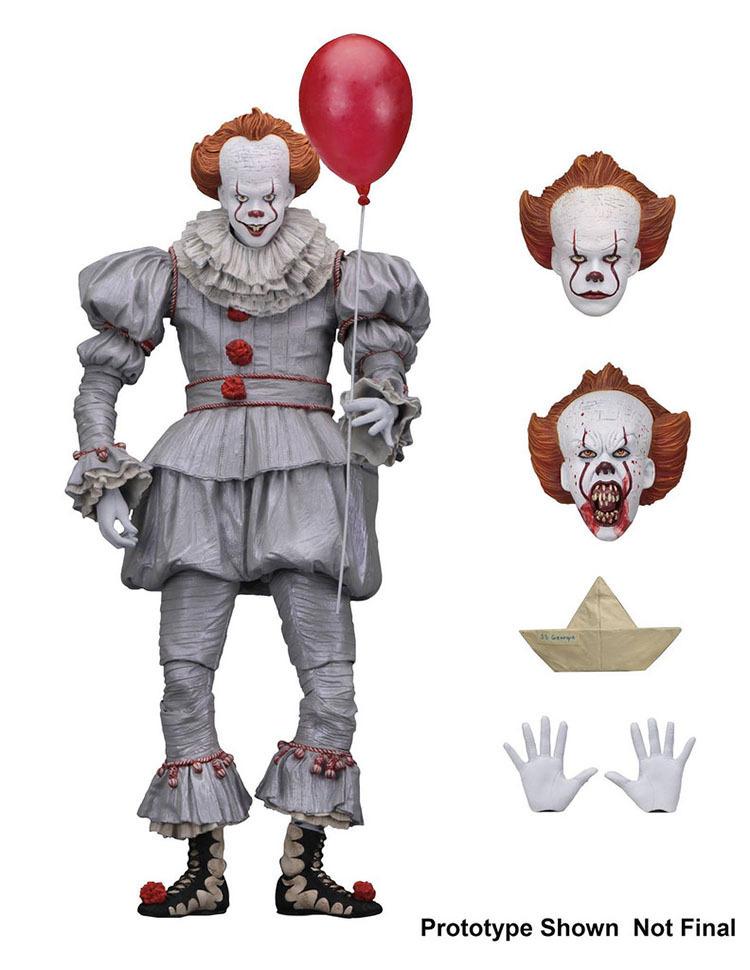 Neca Pennywise Joker Figure Stephen King'S It Pennywise Joker Clown Model Halloween Horror Toy Christmas Collect Hobbies Gifts