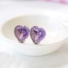 Heart Rhinestone Kids Girls Fashion Ear Clips Jewelry No Pierced Earrings Gift