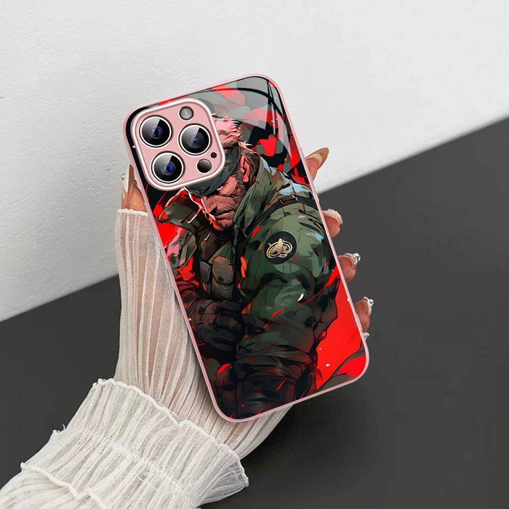 Popular Game M-Metal Classic G-Gear Tempered Glass For Iphone 14 13 12 11 Pro Mini XS MAX 14Plus X XS XR Fundas
