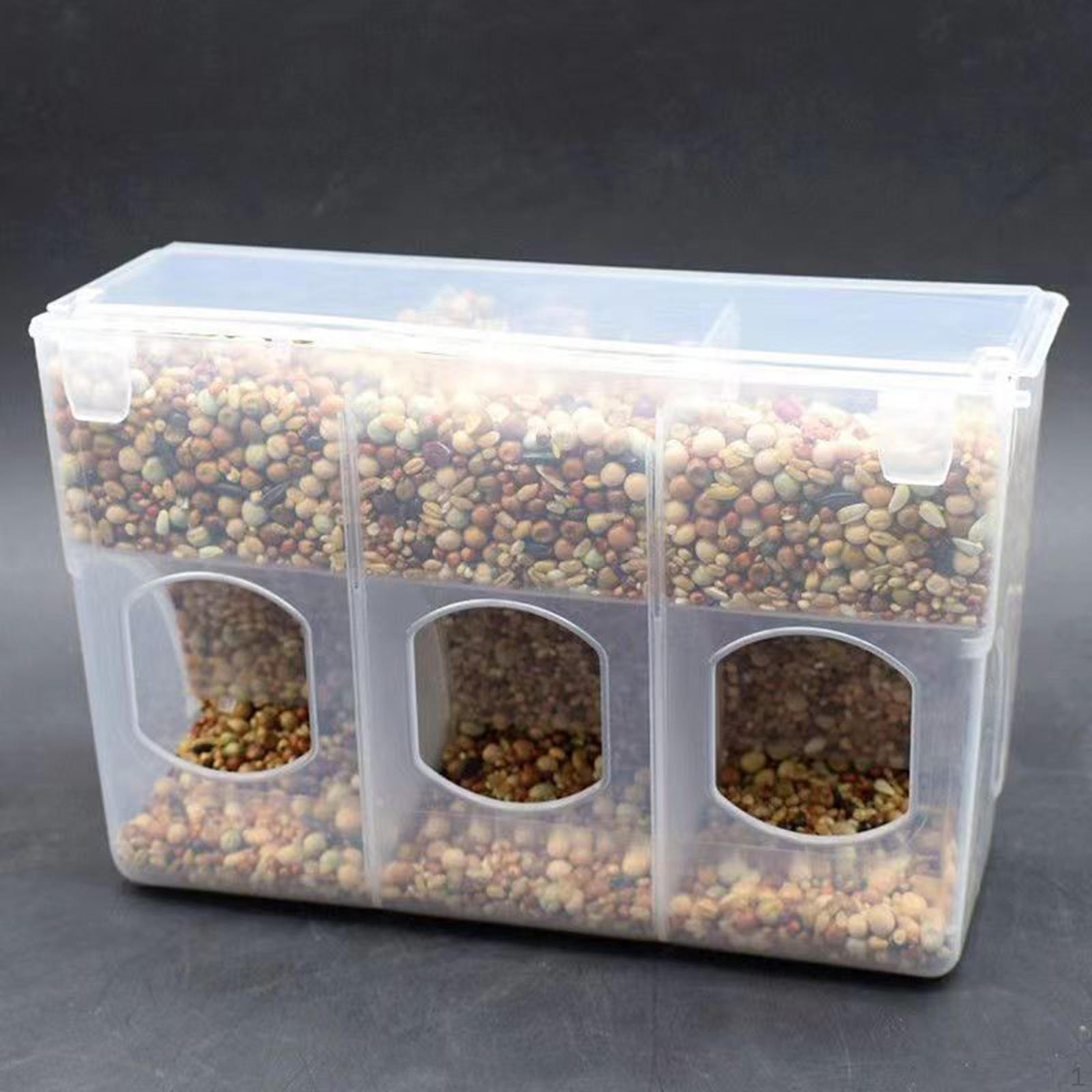 

Автоматическая кормушка для птиц, контейнер для еды, миска, клетка для кормления попугаев, аксессуары для неразлучников корелл three hole